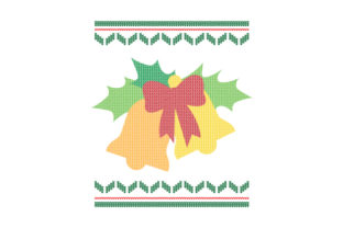 Bells. Ugly Sweater Style Christmas