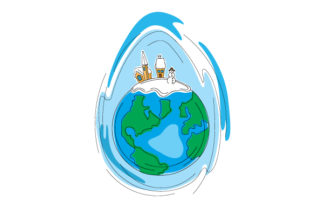 Christmas Earth Print for Creative Design
