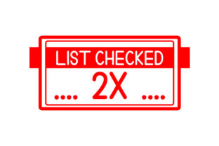 Christmas List Checked 2x