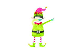 Dabbing Elf – Watercolor Christmas Charm