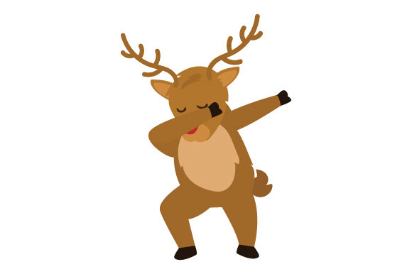 Dabbing Reindeer for Christmas Content