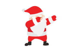 Dabbing Santa Claus: A Festive Graphic Design Asset
