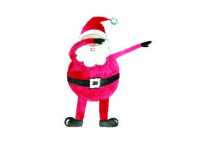 Dabbing Santa Watercolor for Christmas Vibes