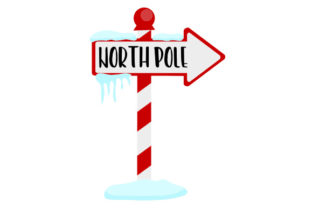 North Pole Sign Christmas Design