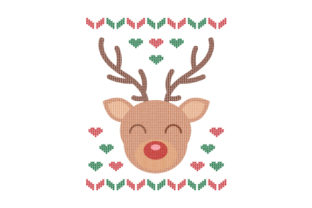 Rentiere Ugly Sweater Style Christmas