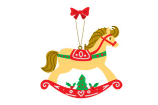 Rocking Horse Ornament for Christmas Campaigns