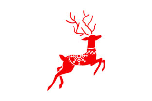Scandanvian Reindeer Christmas Design Asset