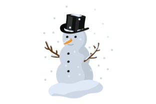Snowman with Top Hat