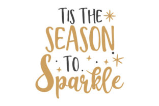 Tis the Season to Sparkle Golden Christmas